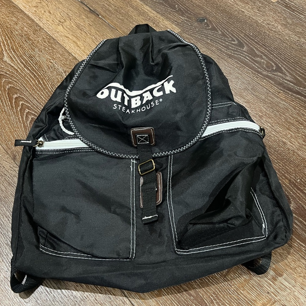 EUC Outback Steakhouse backpack Black